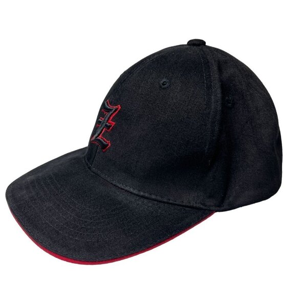 Z Custom Embroidered Hat Adults Strap Back Black Red Adjustable Cap OSFA‎ - Picture 3 of 8